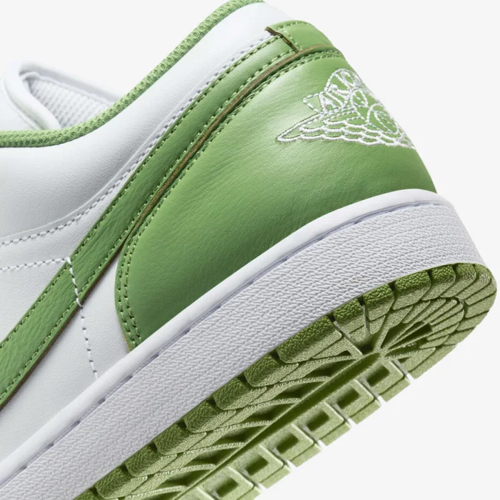 Air Jordan 1 Low Blanc-Chlorophylle