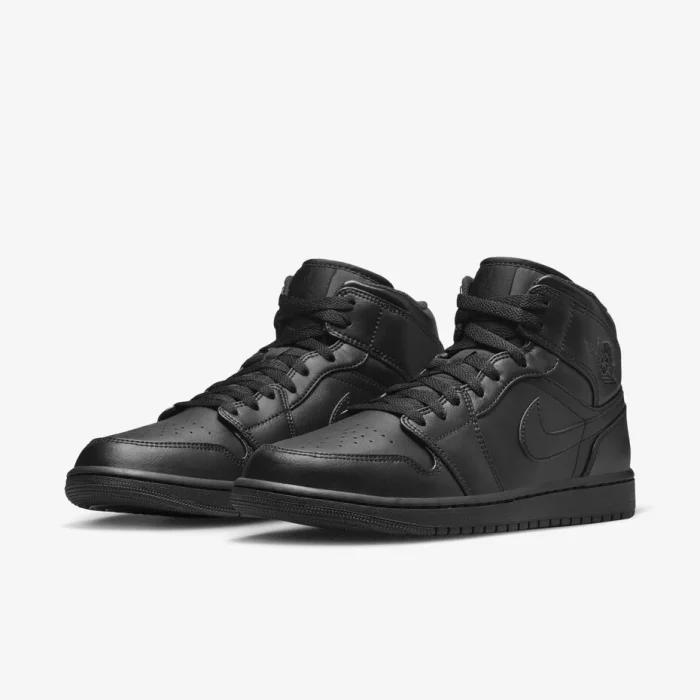 Air Jordan 1 Mid Noir-Noir