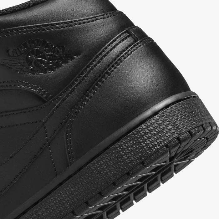 Air Jordan 1 Mid Noir-Noir