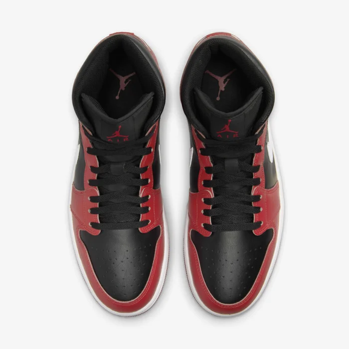 Air Jordan 1 Mid Noire-Rouge Gym