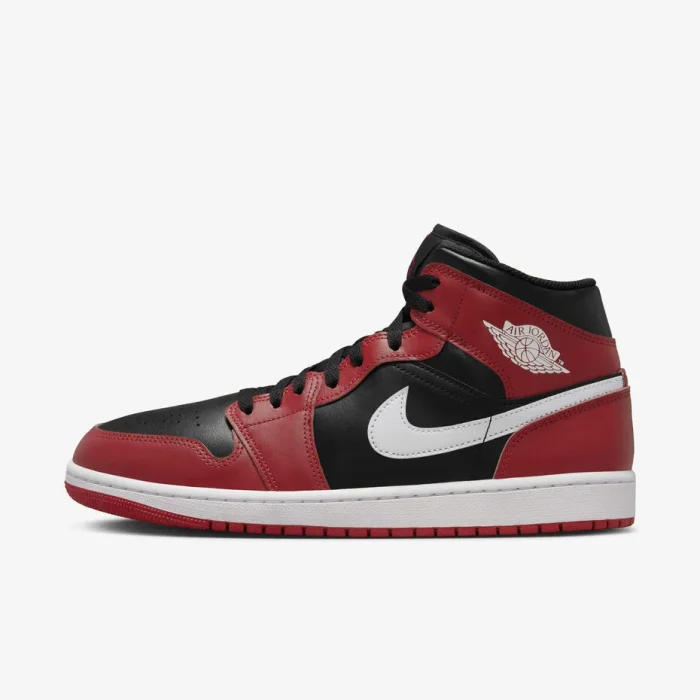 Air Jordan 1 Mid Noire-Rouge Gym