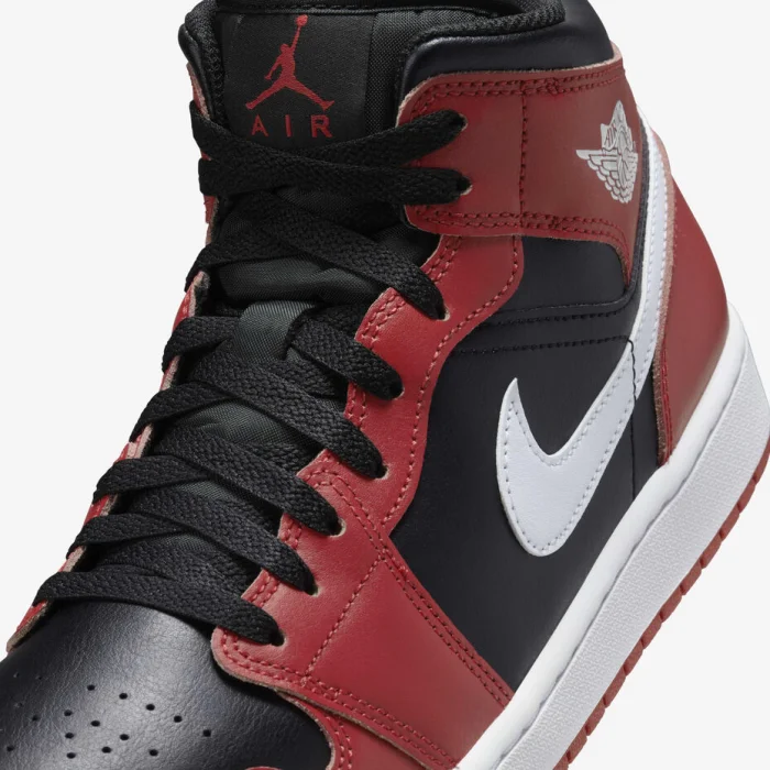 Air Jordan 1 Mid Noire-Rouge Gym