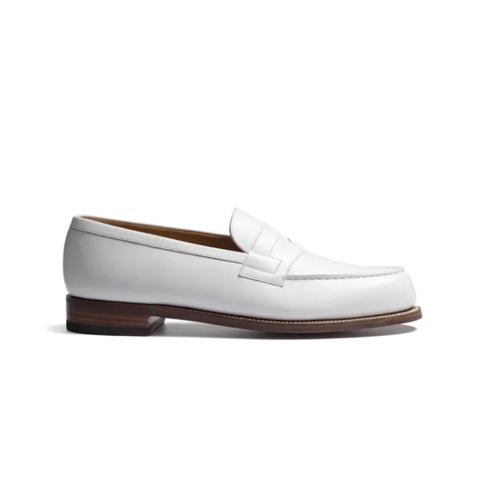 Mocassin 180 Lisse-Blanc