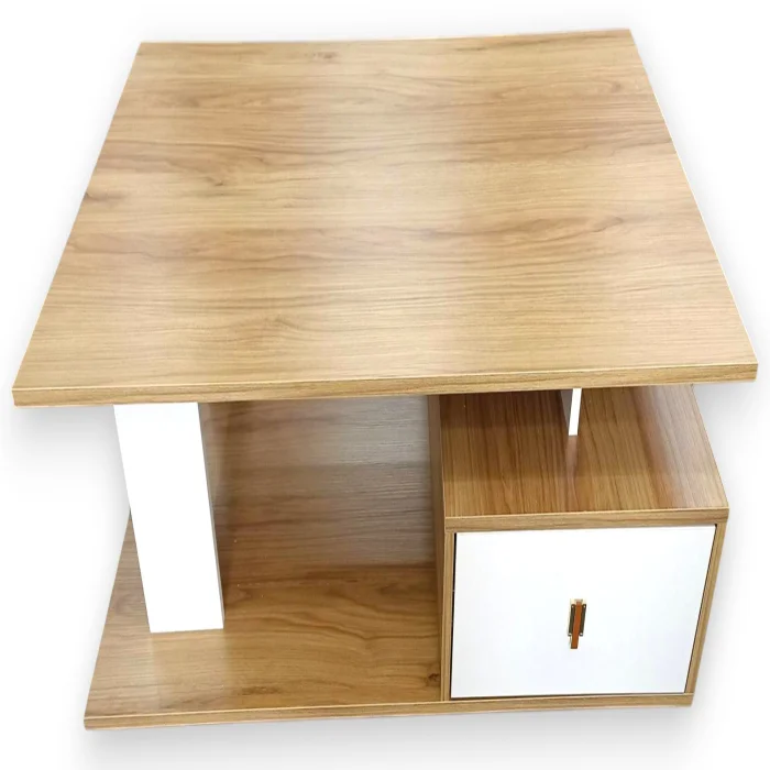 Table en bois local avec tiroir intégré